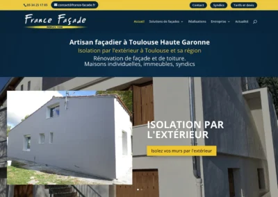 Refonte et référencement site internet façadier
