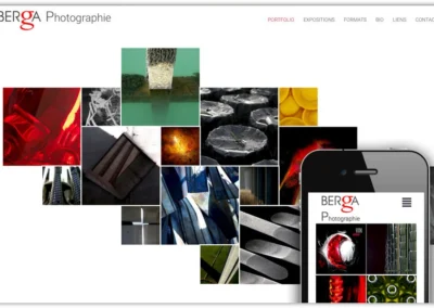 Réalisation du site portfolio Berga Photo