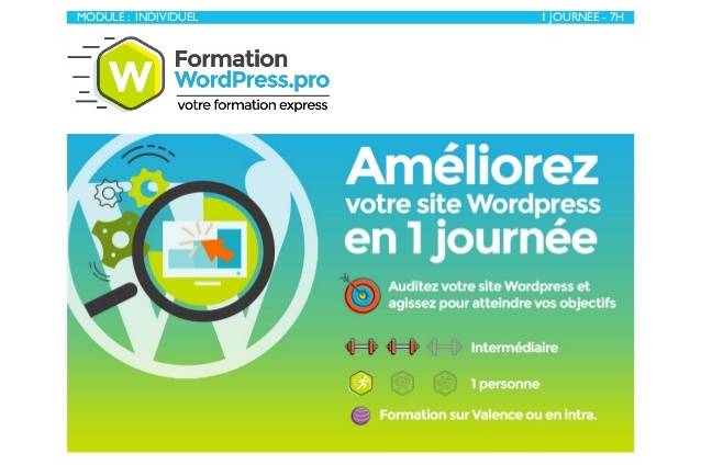 Formation Optimiser son site WordPress. Valence Drôme 26