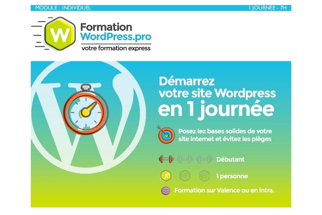 Formation Créer un site WordPress à Valence Drôme
