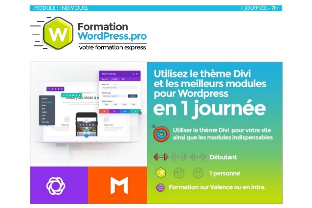 Formation WordPress et Divi à Valence - Drôme 26