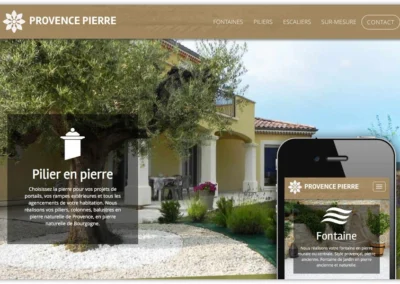 Provence Pierre – Réalisation du site vitrine