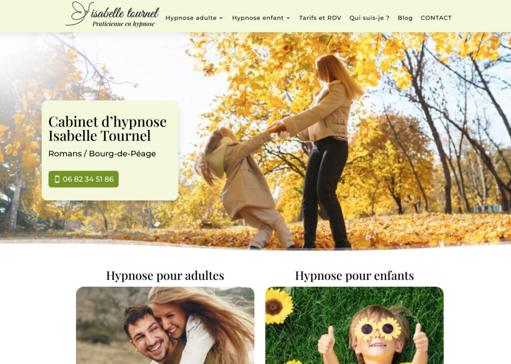 Création du site internet d'Isabelle Tournel