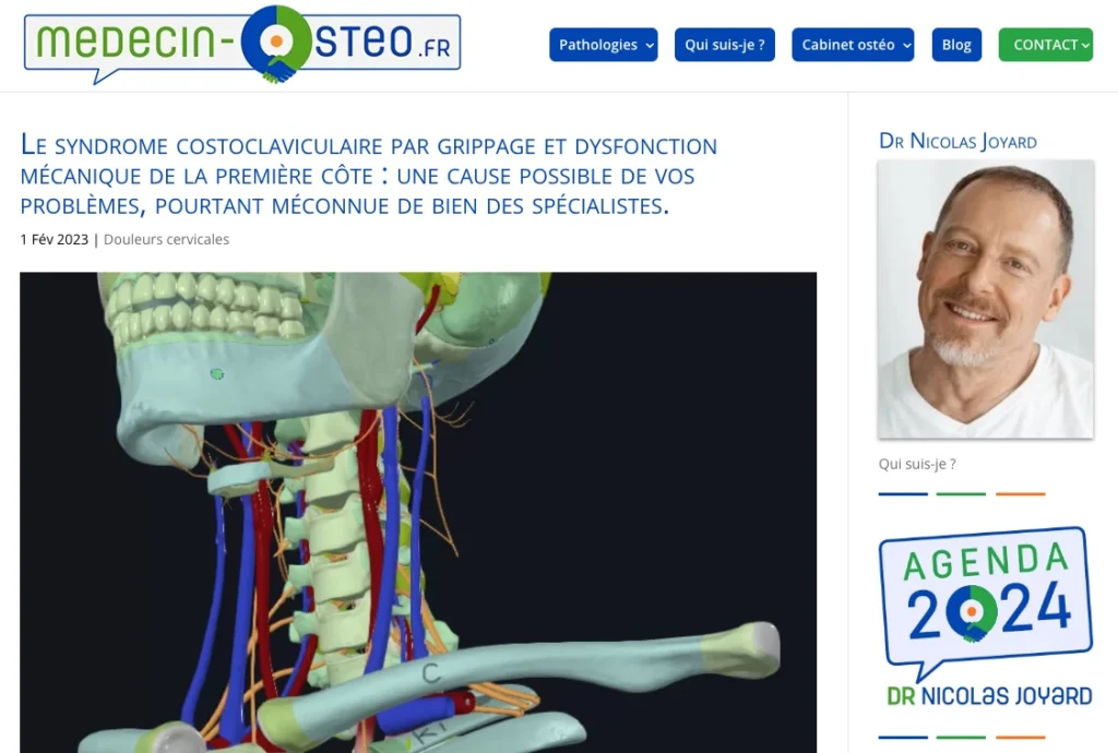 Article de blog d'ostéopathie
