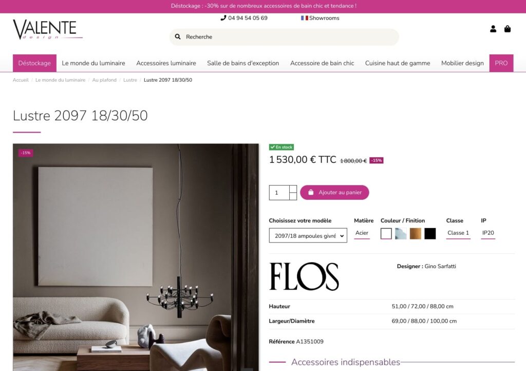 Optimisation SEO des pages des fiches produits