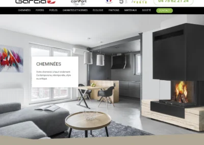 Refonte site catalogue de cheminées