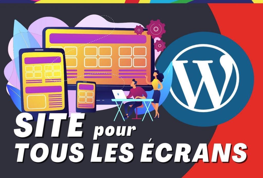Création de site WordPress responsive adapté à tous les écrans Création de site WordPress responsive adapté à tous les écrans