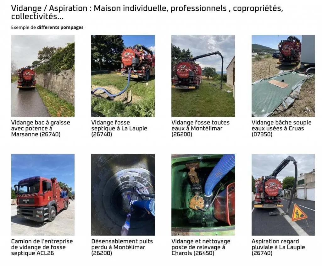 Réalisation d'un portfolio de prestations de service