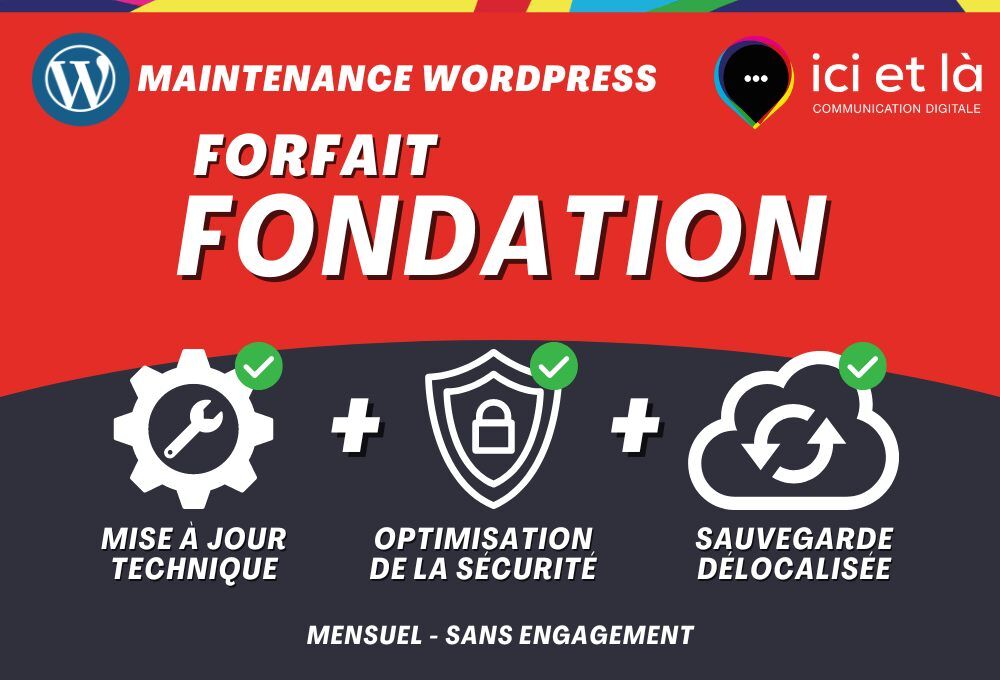 Forfait de maintenance WordPress mensuel Fondation Forfait de maintenance WordPress mensuel Fondation