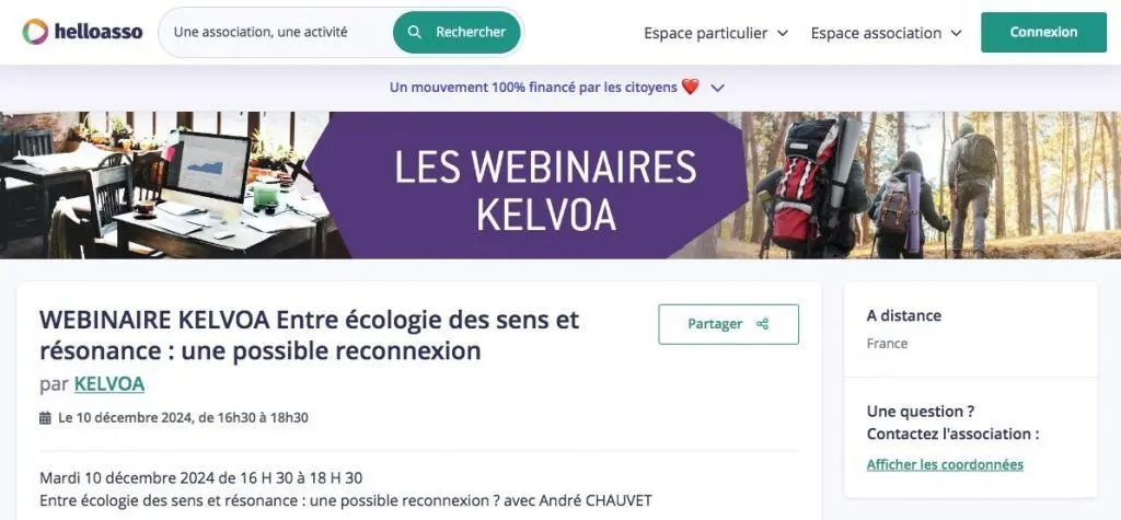 Lien du site WordPress avec helloasso