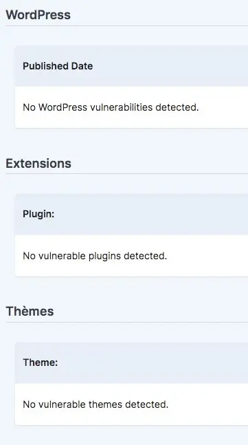 Site WordPress sans vulnérabilité