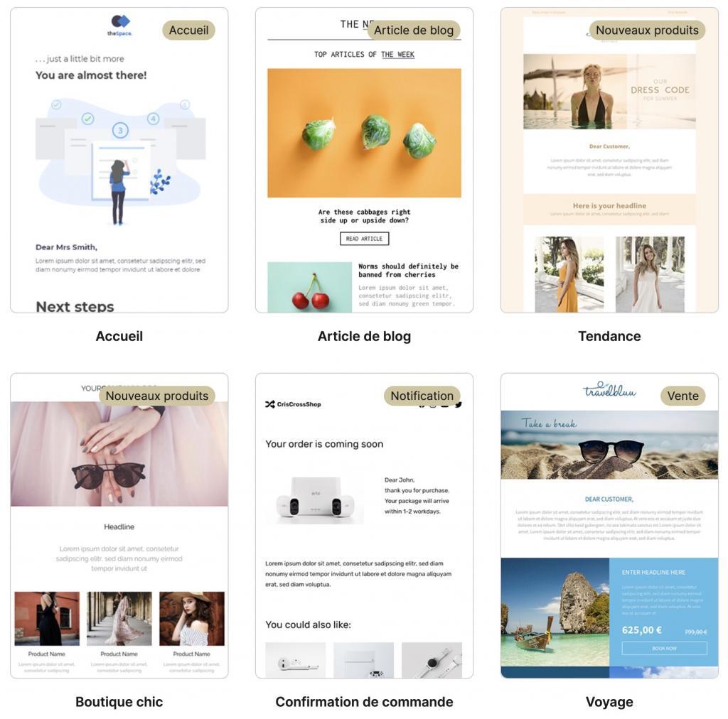 Campagne emailing - template